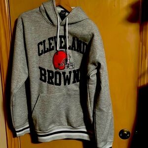 NFL Cleveland Browns Mens Long Sleeve Hooded Sweatshirt. Size Large